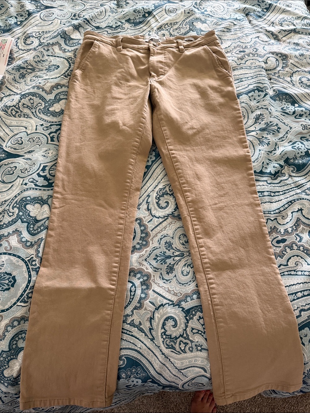 Kenneth Cole New York Men's Khaki Straight Fit Chinos